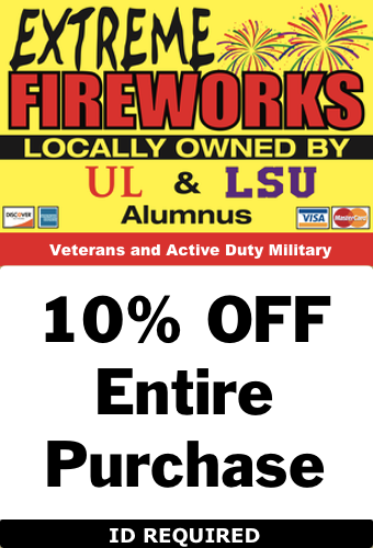 La Fireworks Coupon Veterns